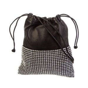 ALEXANDER WANG CRYSTAL EMBELLISHMENTS LEATHER SHOULDER BAG STUNNING